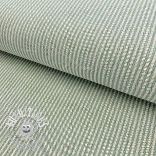 Tissu déco DOBBY Colored stripe soft green