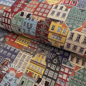 Tissu déco GOBELIN PREMIUM City canal house