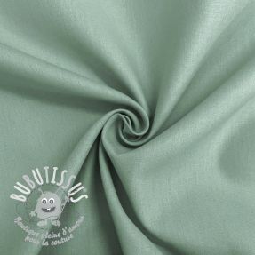 Tissu Popeline de coton dark mint