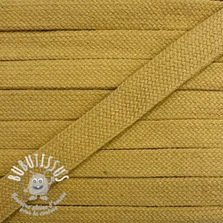 Cordon coton tubulaire plat 13 mm camel