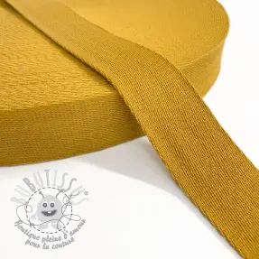 Sangle coton 4 cm ochre