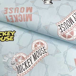 Tissu déco Mickey Mouse Movie banner blue digital print