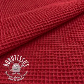 Tissu nid d’abeille red
