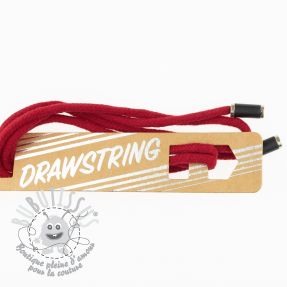 Cordon a capuche avec embouts 115 cm HEAD3 dark red