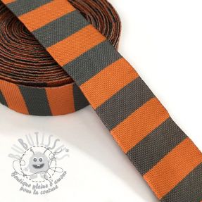 Ruban Stripe orange