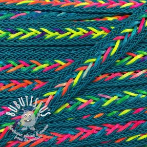 Cordon coton macramé NEON petrol