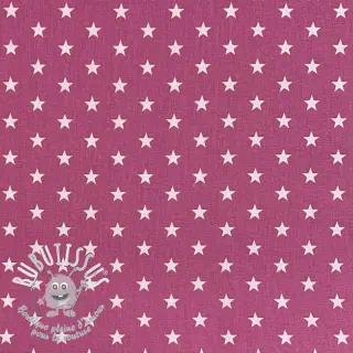Tissu coton Petit stars mauve