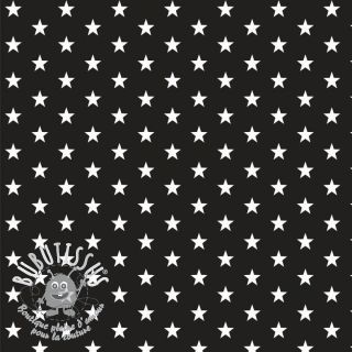 Tissu coton Petit stars black