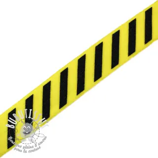 Biais élastique STRIPE 20 mm yellow