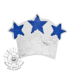 Applique sequin reversible Royal crown