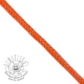 Cordon lurex 10 mm orange