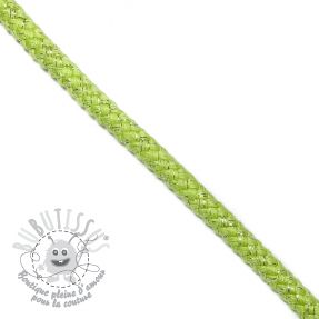 Cordon lurex 10 mm lime