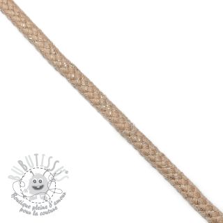 Cordon lurex 10 mm beige