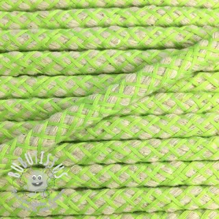 Cordon coton 1 cm lime
