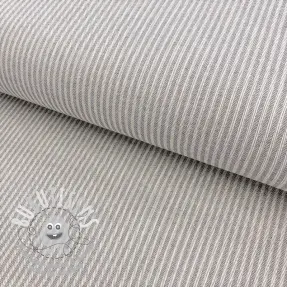 Tissu déco DOBBY Colored stripe grey