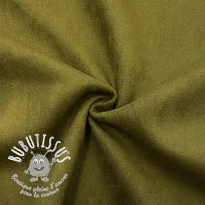Suede stretch army green