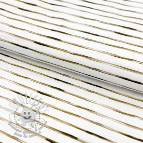 Tissu coton Snoozy fabrics Large stripe brown digital print