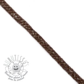 Cordon lurex 10 mm brown