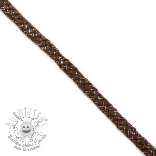 Cordon lurex 10 mm brown