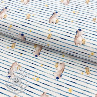 Tissu coton Snoozy fabrics Friends Sleeping bear digital print