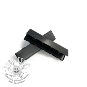 Embout pour sangle métal 40 mm black