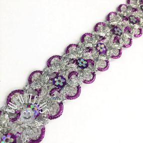 Ruban Sequin purple