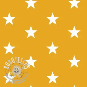 Tissu coton Stars yellow