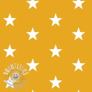 Tissu coton Stars yellow