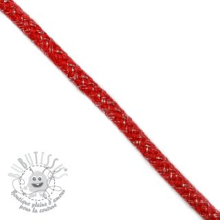 Cordon lurex 10 mm red