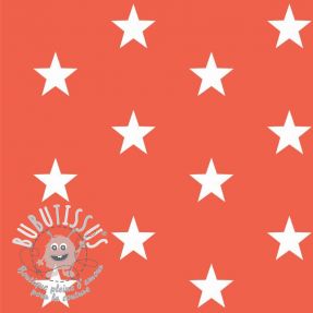 Tissu coton Stars orange