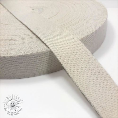 Sangle coton 4 cm off white Bubutissus