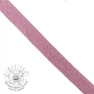 Biais LUREX pink