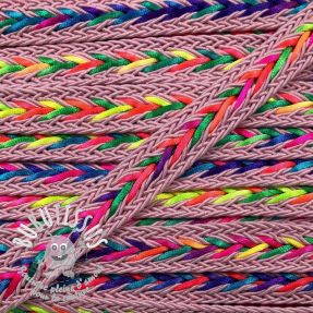 Cordon coton macramé NEON rose