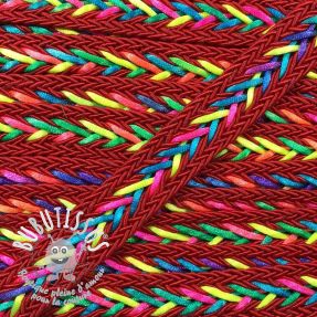Cordon coton macramé NEON red