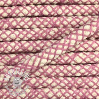 Cordon coton 1 cm old rose