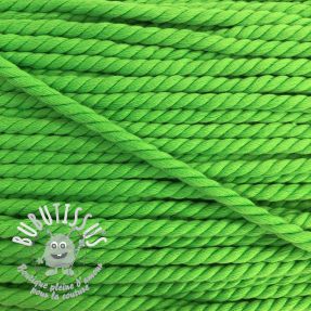 Cordon coton macramé 5 mm neon green