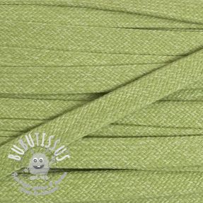 Cordon coton plat 15 mm melange lime