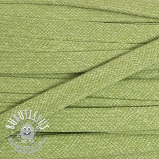 Cordon coton plat 15 mm melange lime