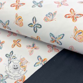 Softshell hiver Butterfly white digital print