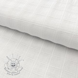 Madeira embroidery DOBBY Square white