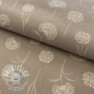 Tissu déco Linenlook Elegant dandelion taupe