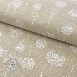 Tissu déco Linenlook Elegant dandelion natural