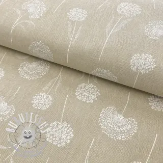 Tissu déco Linenlook Elegant dandelion natural