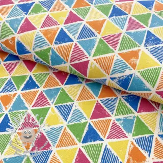 Tissu déco premium Rainbow triangle