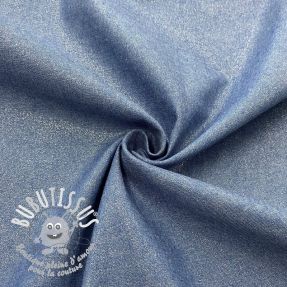 Tissu coton JEANS FOIL light blue