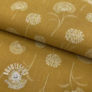 Tissu déco Linenlook Elegant dandelion golden yellow