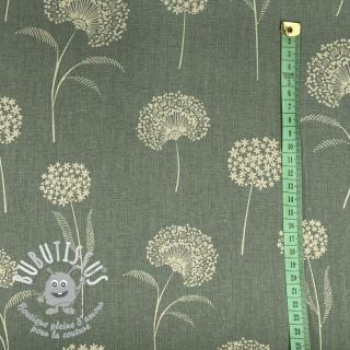 Tissu déco Linenlook Elegant dandelion soft green