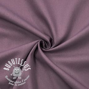 Tissu Popeline de coton purple ORGANIC