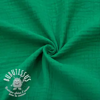 Tissu double gaze/mousseline hunter green