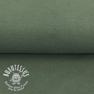 Bord-côte lisse dark forest green ORGANIC